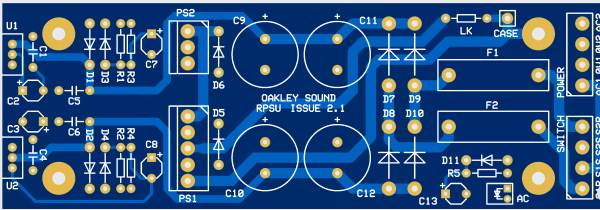 Oakley Sound Systems RPSU PCB